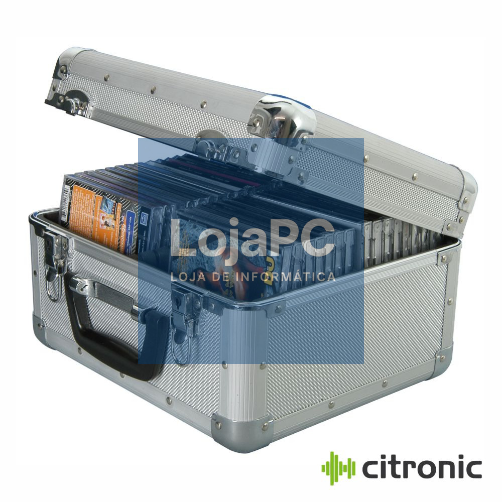 Flight Case Em Alumínio Para 40 CDs CITRONIC