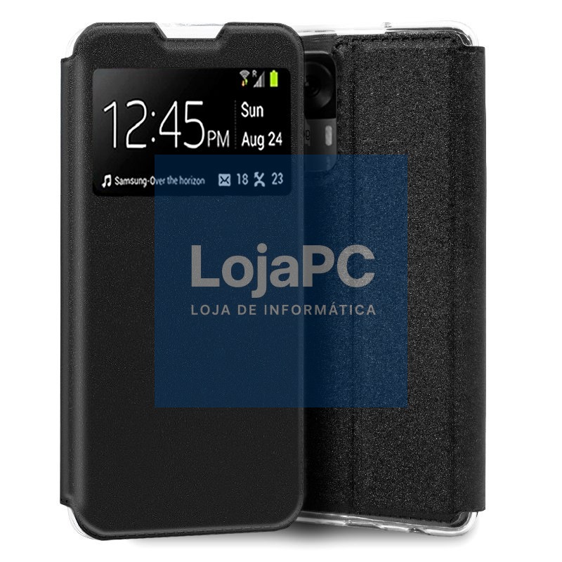 COOL Flip Cover for Xiaomi 12T / 12T Pro Smooth Black