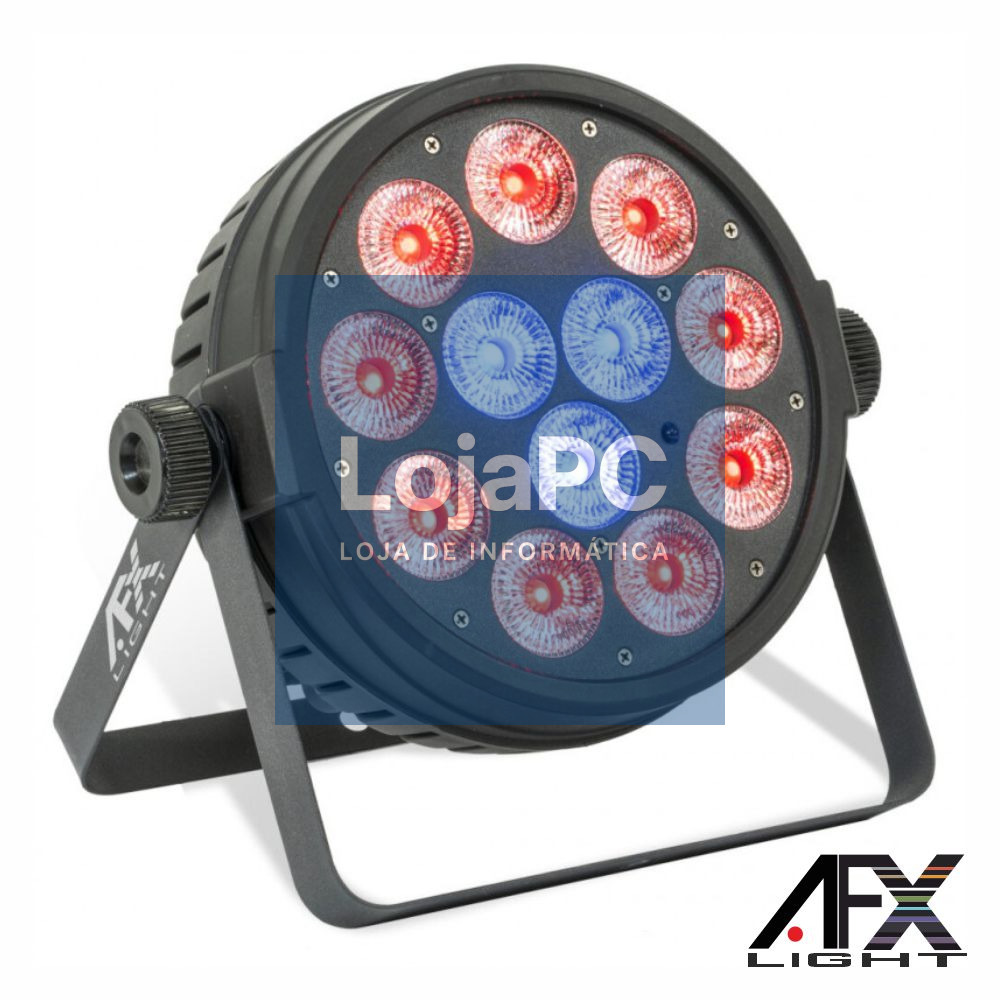 Projetor Par C/ 12 LEDS 12W RGBW DMX AFXLIGHT