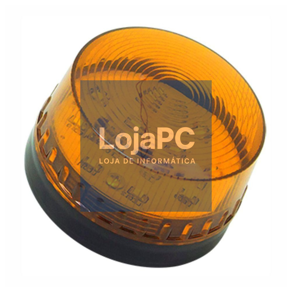 Sinalizador LED Intermitente Laranja 12V