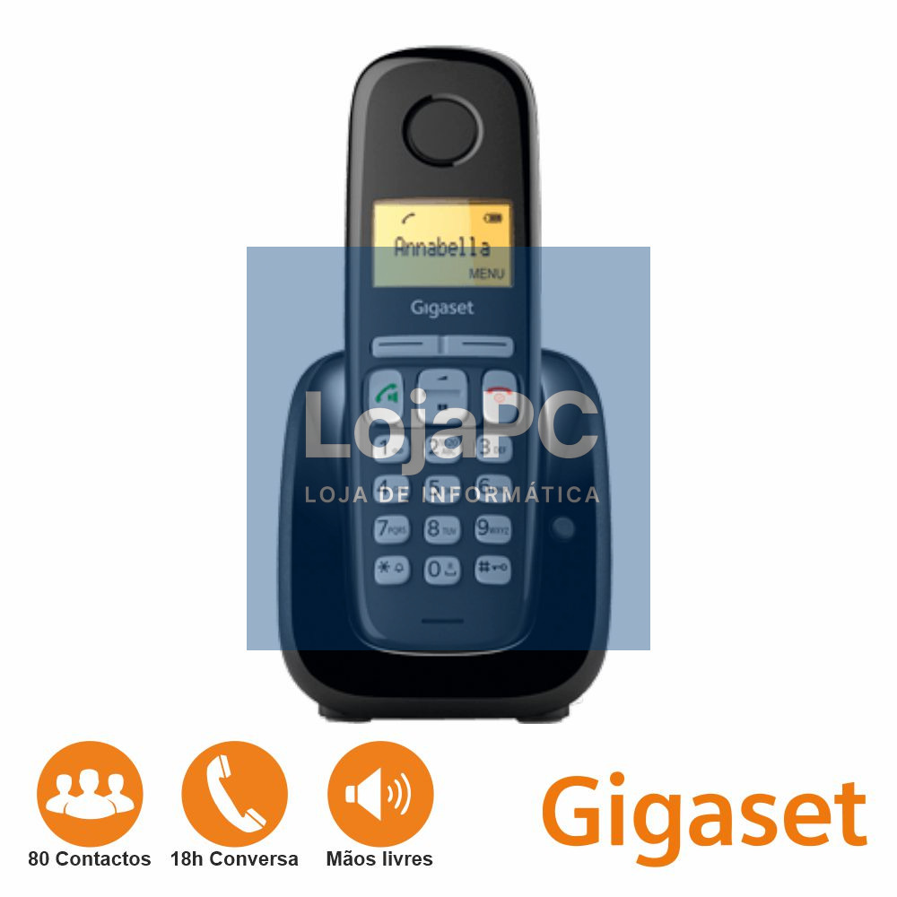 Telefone S/ Fios A280 Preto Gigaset