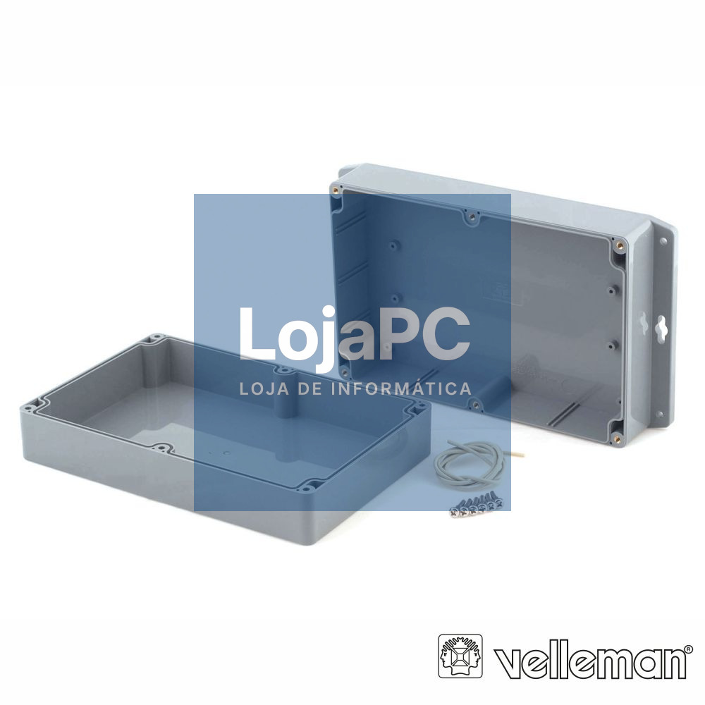 CAIXA SELADA ABS CINZA ESCURO 222x146x75MM