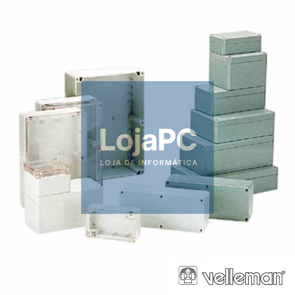 CAIXA ESTANQUE ABS CINZA ESCURO 64x58x35MM