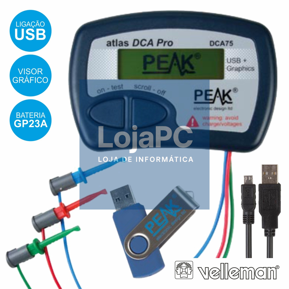 TESTADOR DE SEMICONDUTORES VELLEMAN