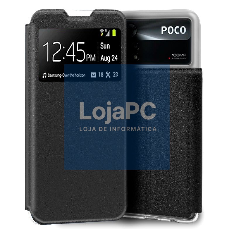 COOL Flip Cover for Xiaomi Poco X4 Pro 5G Smooth Black