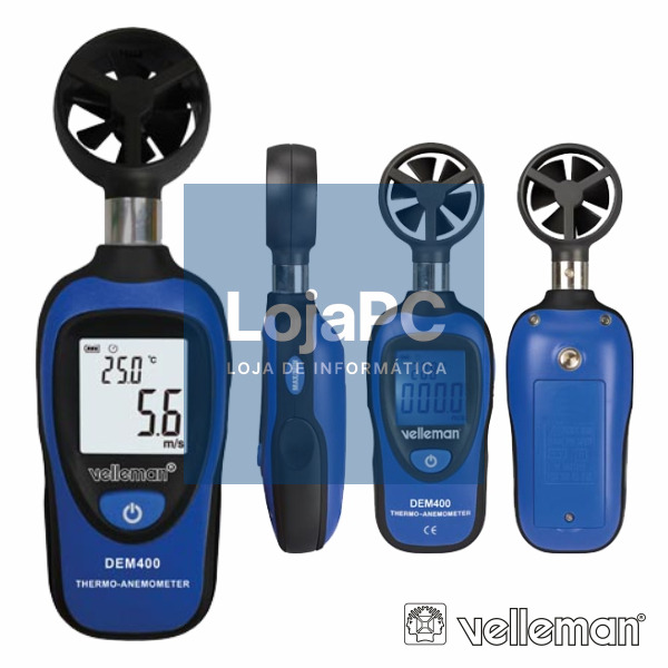 MINI TERMÓMETRO ANEMÓMETRO DIGITAL VELLEMAN