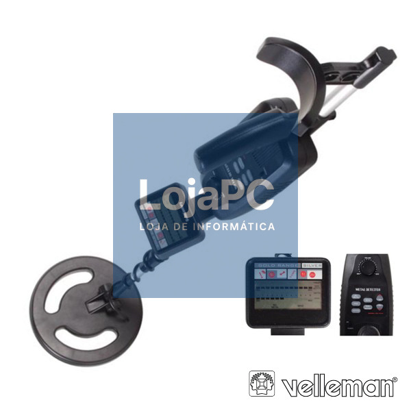 DETECTOR DE METAIS C/ VISOR LCD VELLEMAN