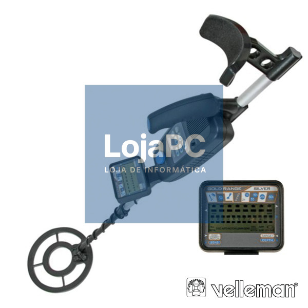 DETECTOR DE METAIS C/ VISOR LCD VELLEMAN