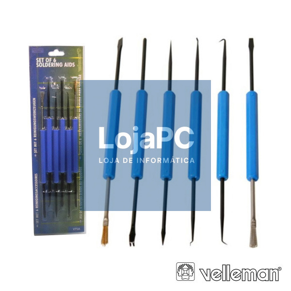 CONJUNTO DE FERRAMENTAS P/ SOLDADURA VELLEMAN