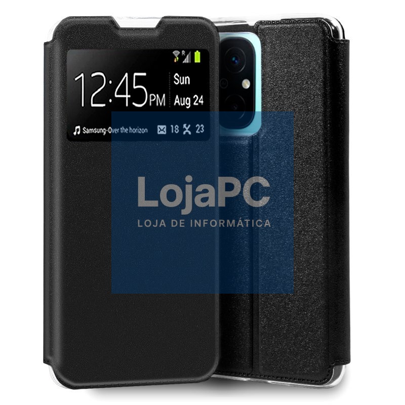 COOL Flip Cover for Xiaomi Redmi 12C Smooth Black