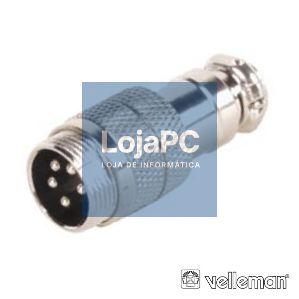 FICHA 5P MACHO P/ SOLDAR VELLEMAN