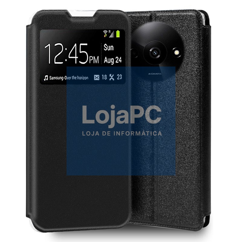 COOL Flip Cover for Xiaomi Redmi A3 Smooth Black