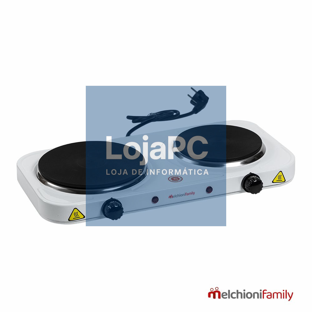 Fogão Elétrico 2 Placas 2500W Branco MelchioniFamily