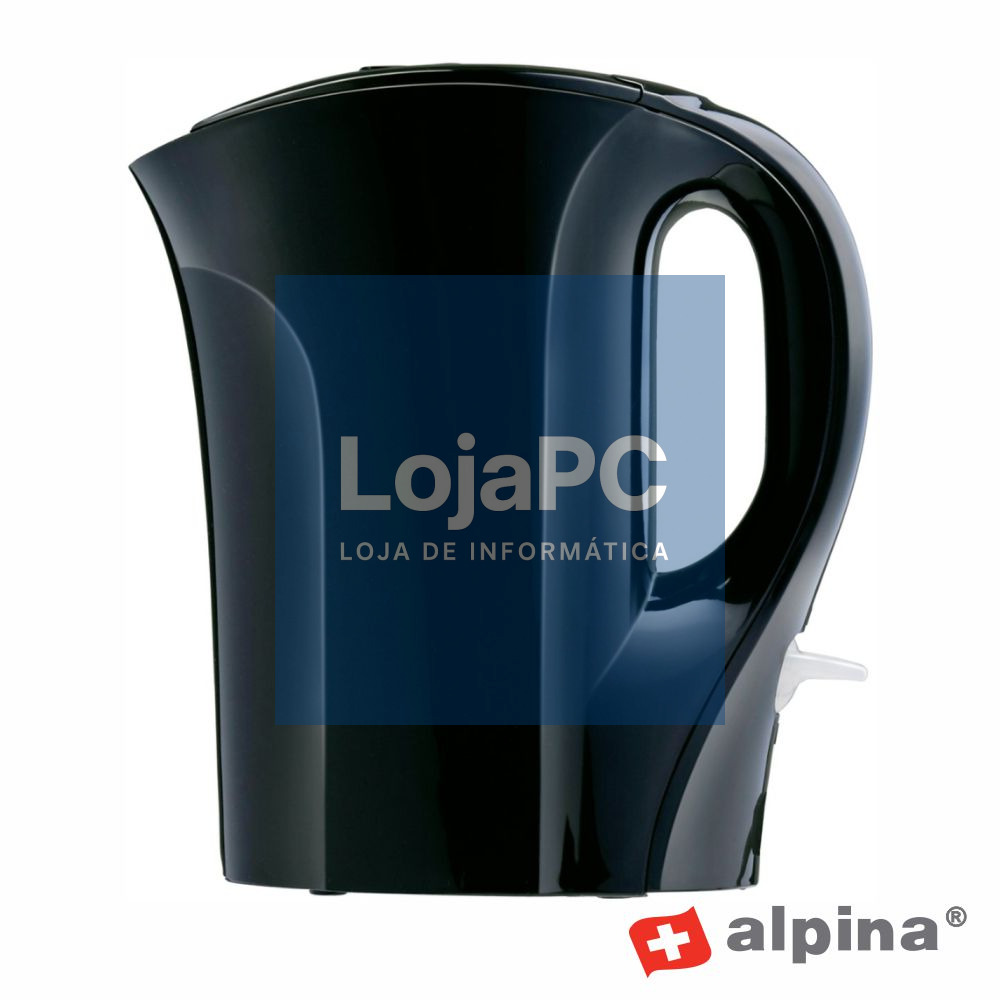 Fervedor de Água Elétrico 1L 800-1000W Preto ALPINA