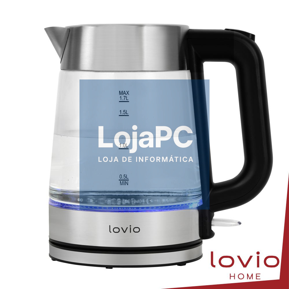 Fervedor de Água Elétrico INOX 2200W 1.7L LOVIO