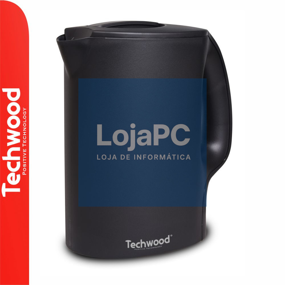Fervedor de Água Elétrico Preto 900W 1L TECHWOOD