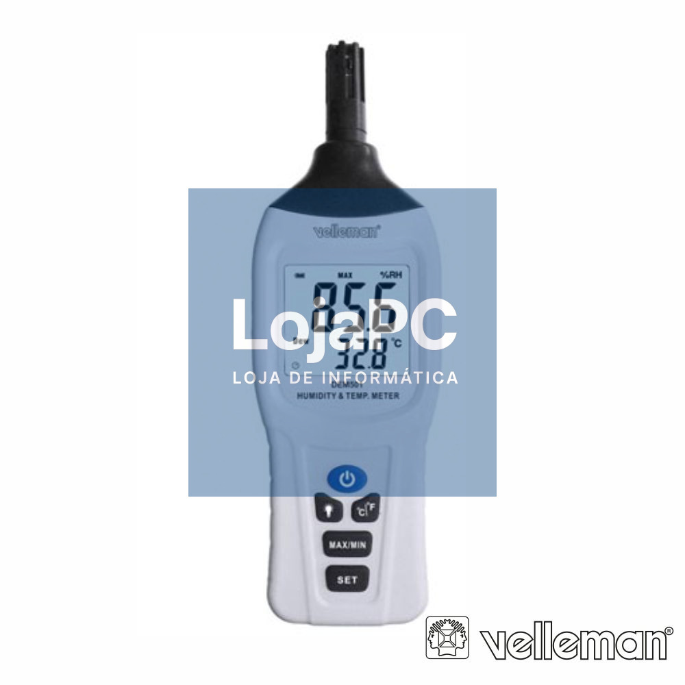 Medidor de Humidade Digital C/ Termómetro VELLEMAN
