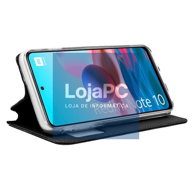 COOL Flip Cover for Xiaomi Redmi Note 10 / Note 10S / Poco M5s Smooth Black — imagem 2