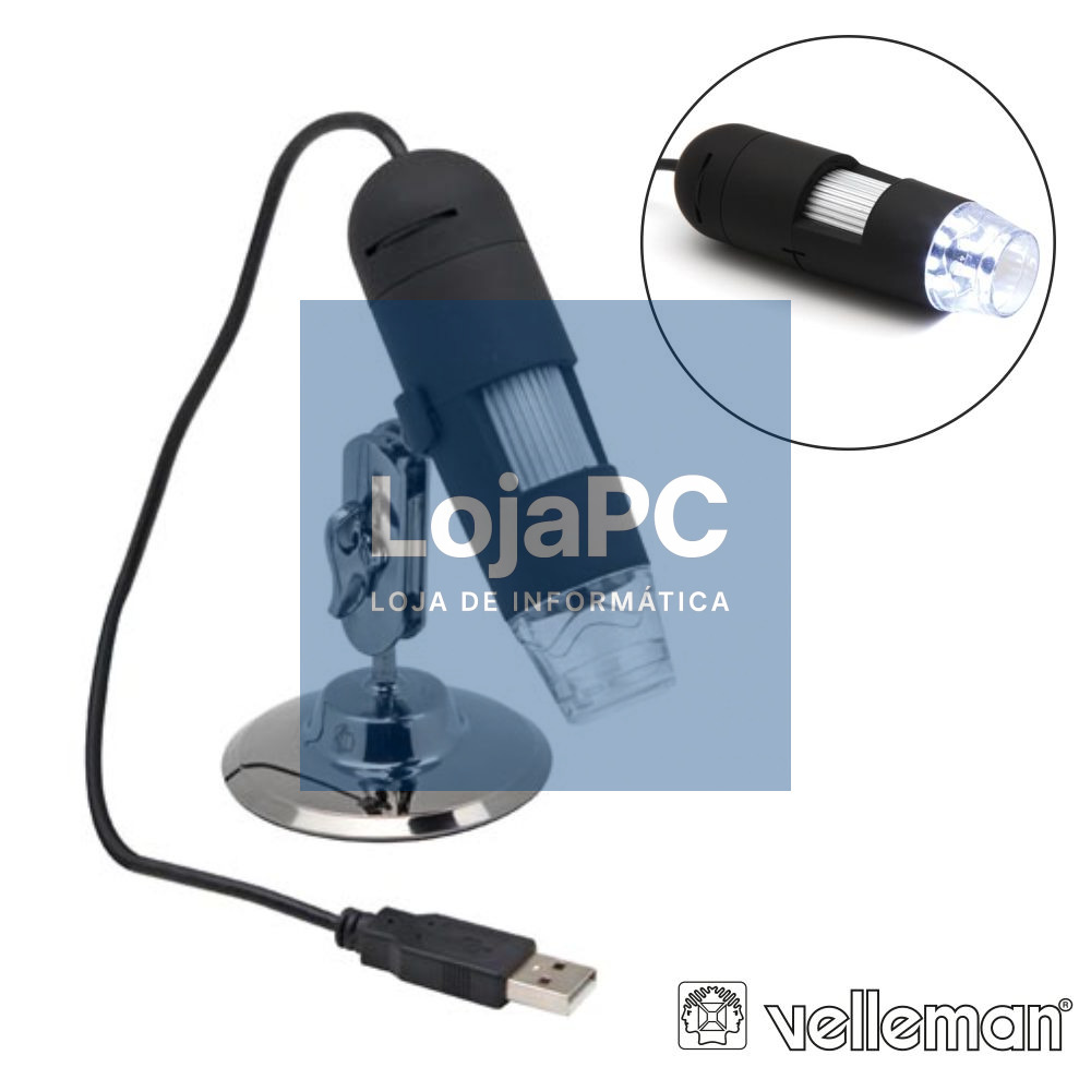Microscópio Digital 2mp Usb C/ Ampliação 10-200x