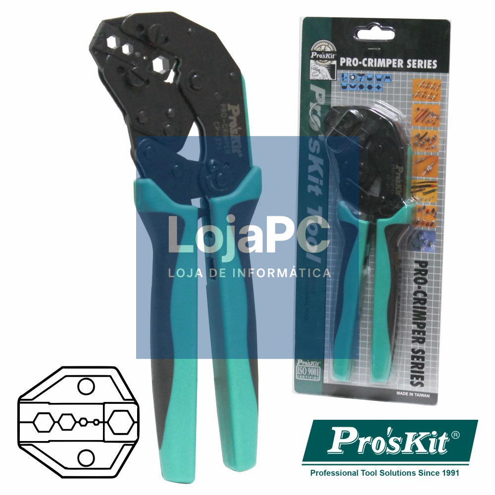 ALICATE DE CRAVAR FICHAS COAXIAIS RG PROSKIT
