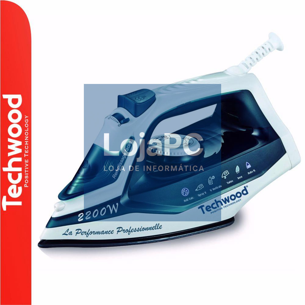 Ferro de Engomar A Vapor 2200W TECHWOOD
