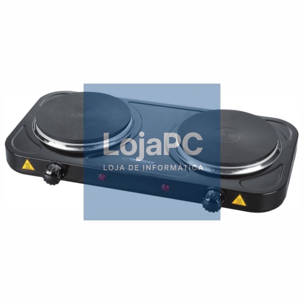 Fogão Elétrico 2 Placas Preto 2000W