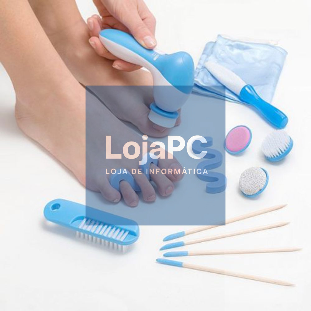 CONJUNTO DE PEDICURE 2 VELOCIDADES IPX5 14 PEÇAS