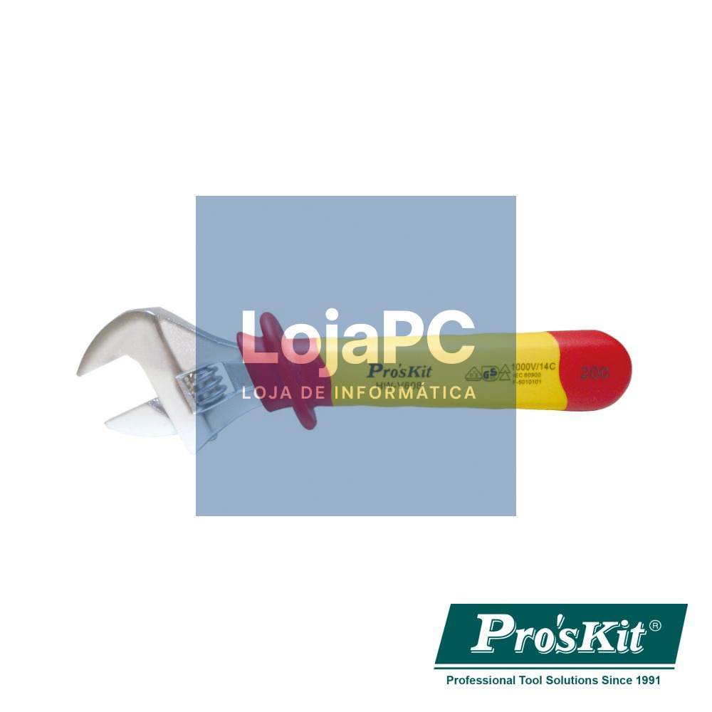 Chave Inglesa Isolada 200mm VDE 1000V PROSKIT