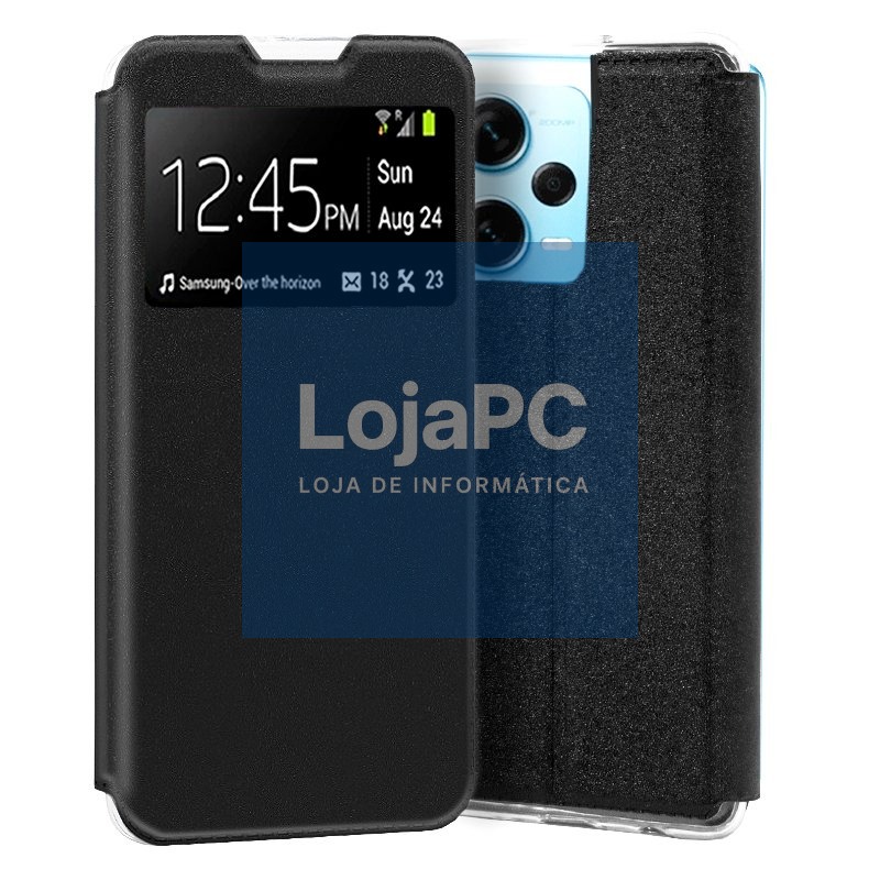 COOL Flip Cover for Xiaomi Redmi Note 12 Pro Plus 5G Smooth Black