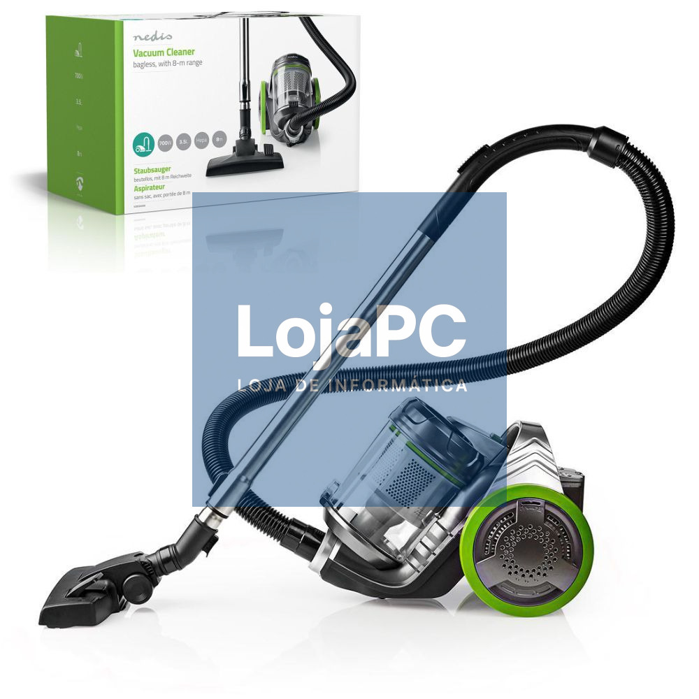 Aspirador 700W 3.5L Cinza/Verde NEDIS