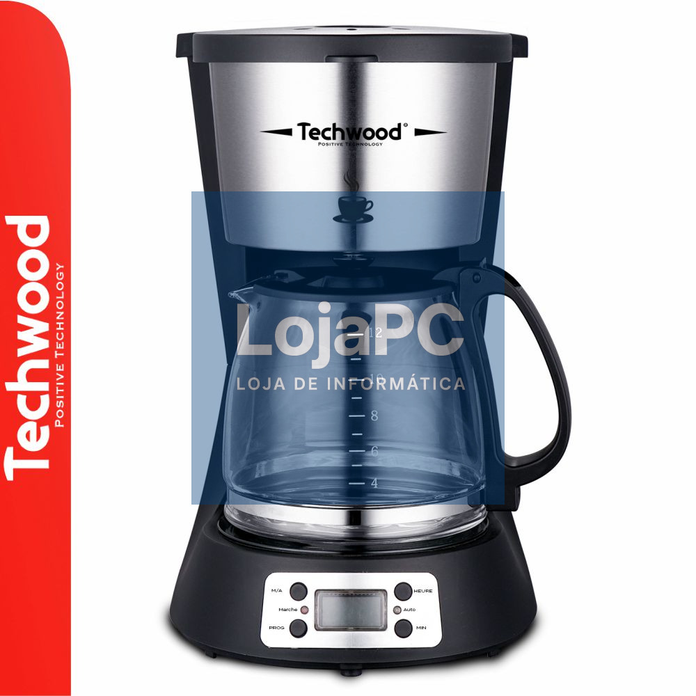 Máquina De Café Elétrica C/ Jarro 1.5L 1000W TECHWOOD