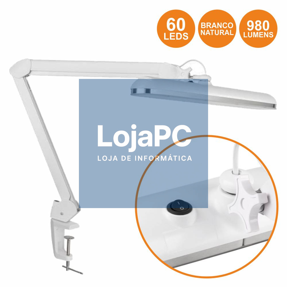 CANDEEIRO 60 LEDS 12W 4000K P/ BANCADA