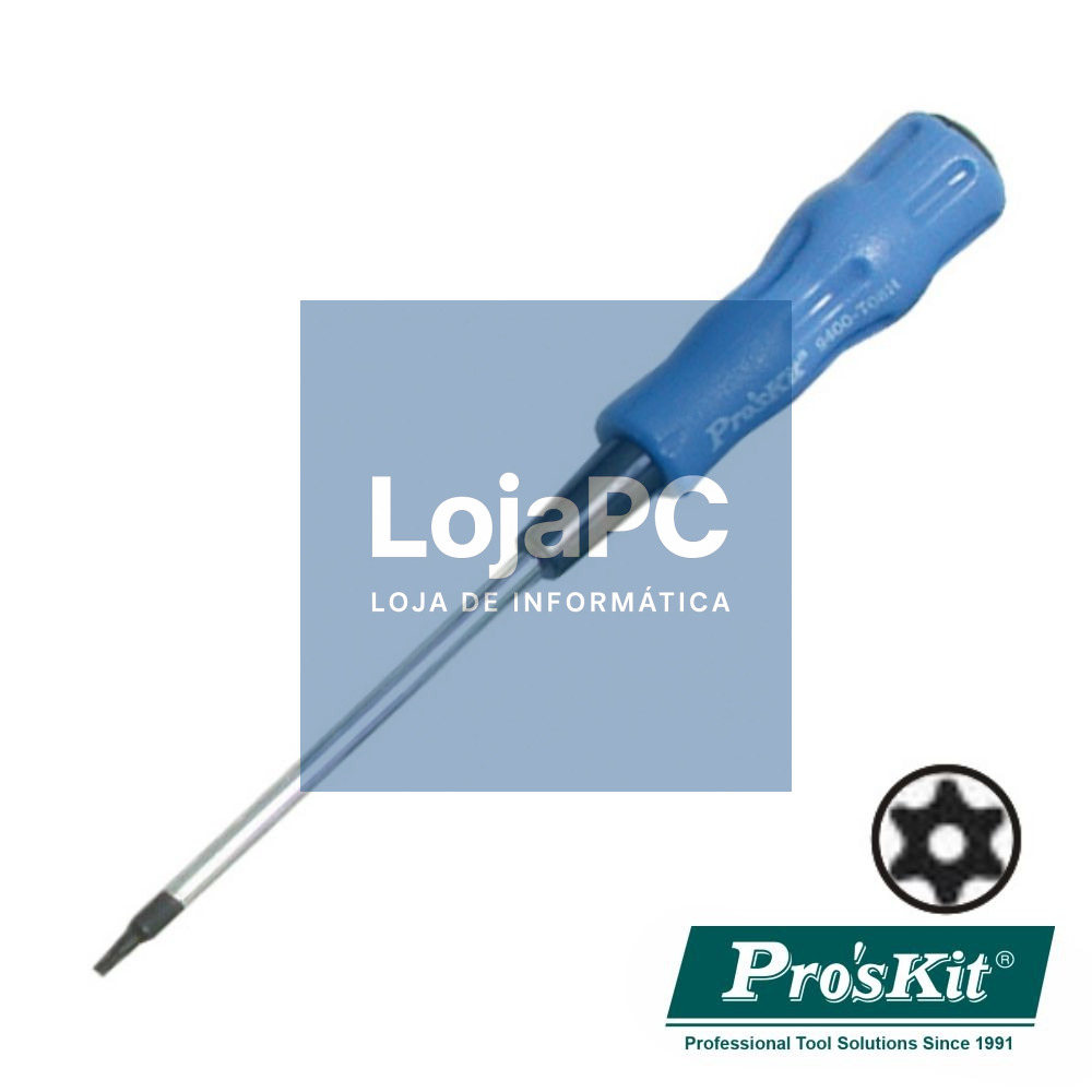 CHAVE TORX C/ FURO T08H 165MM PROSKIT