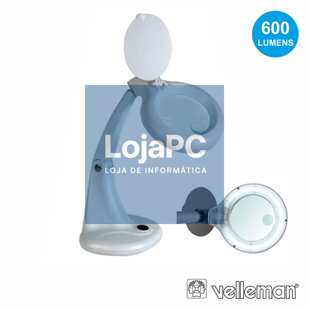 CANDEEIRO C/ LUPA SECRETÁRIA 3+12 DIOPTRIAS 12W BRANCO