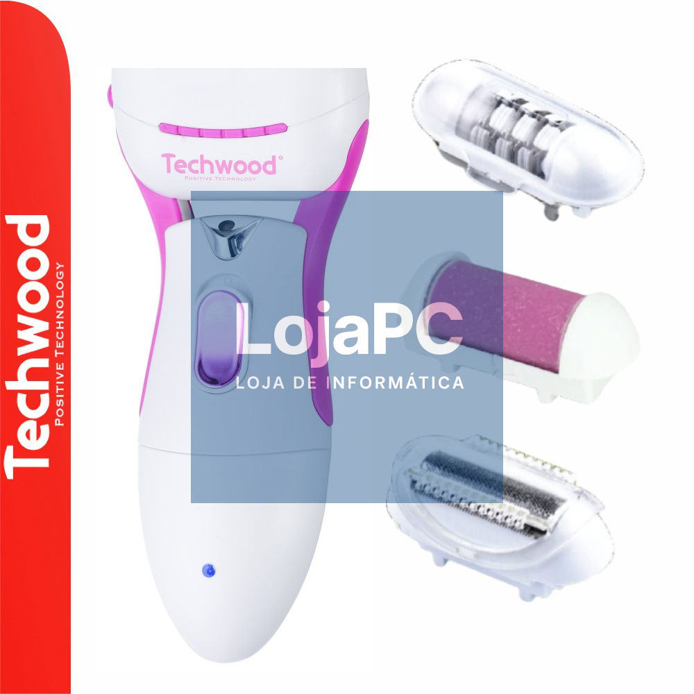 Depiladora 3 em 1 c/ Barbeador e Escova de Limpeza TECHWOOD