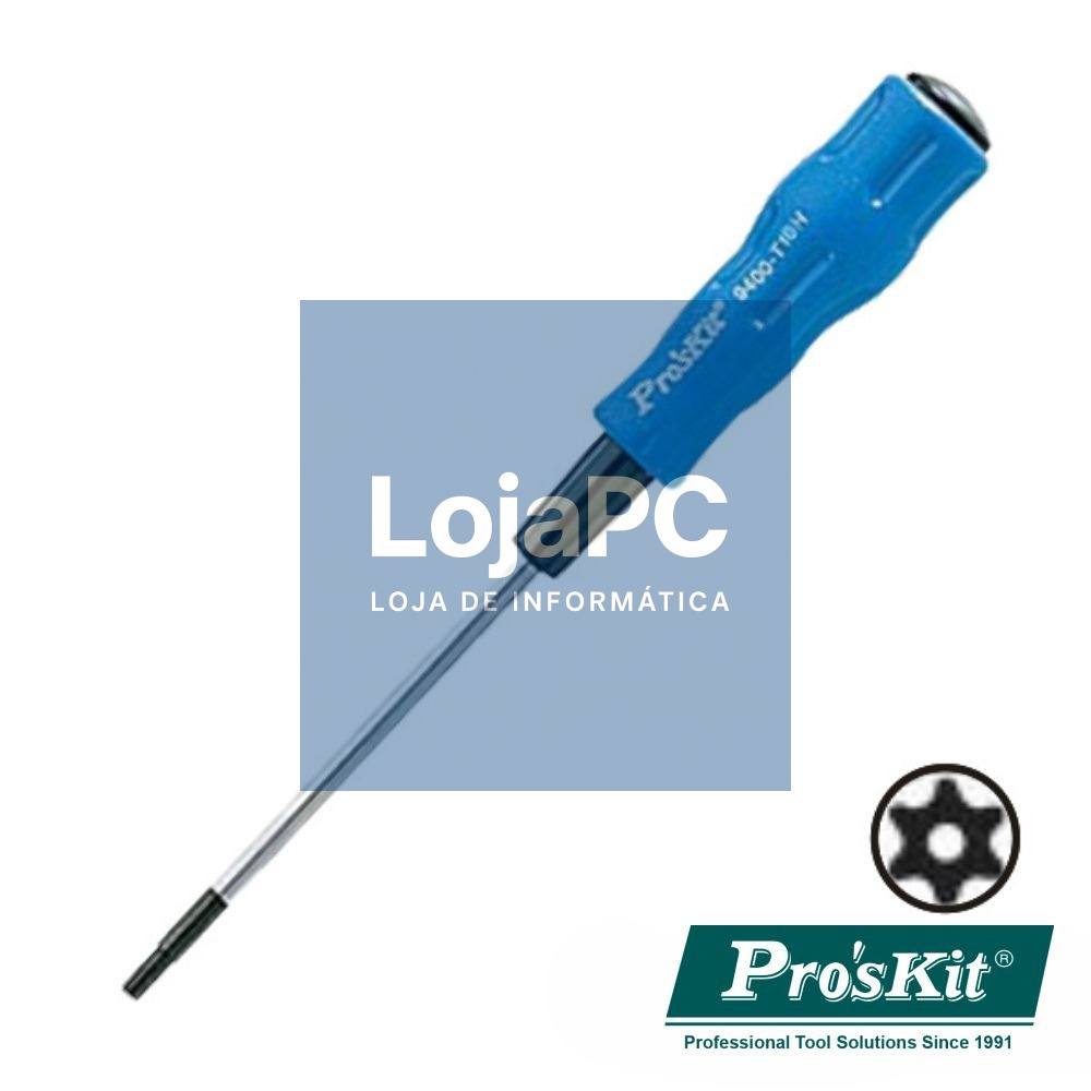 CHAVE TORX C/ FURO T10H 165MM PROSKIT