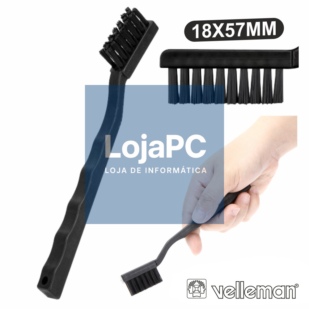 ESCOVA ANTI-ESTÁTICA LARGA 175MM VELLEMAN