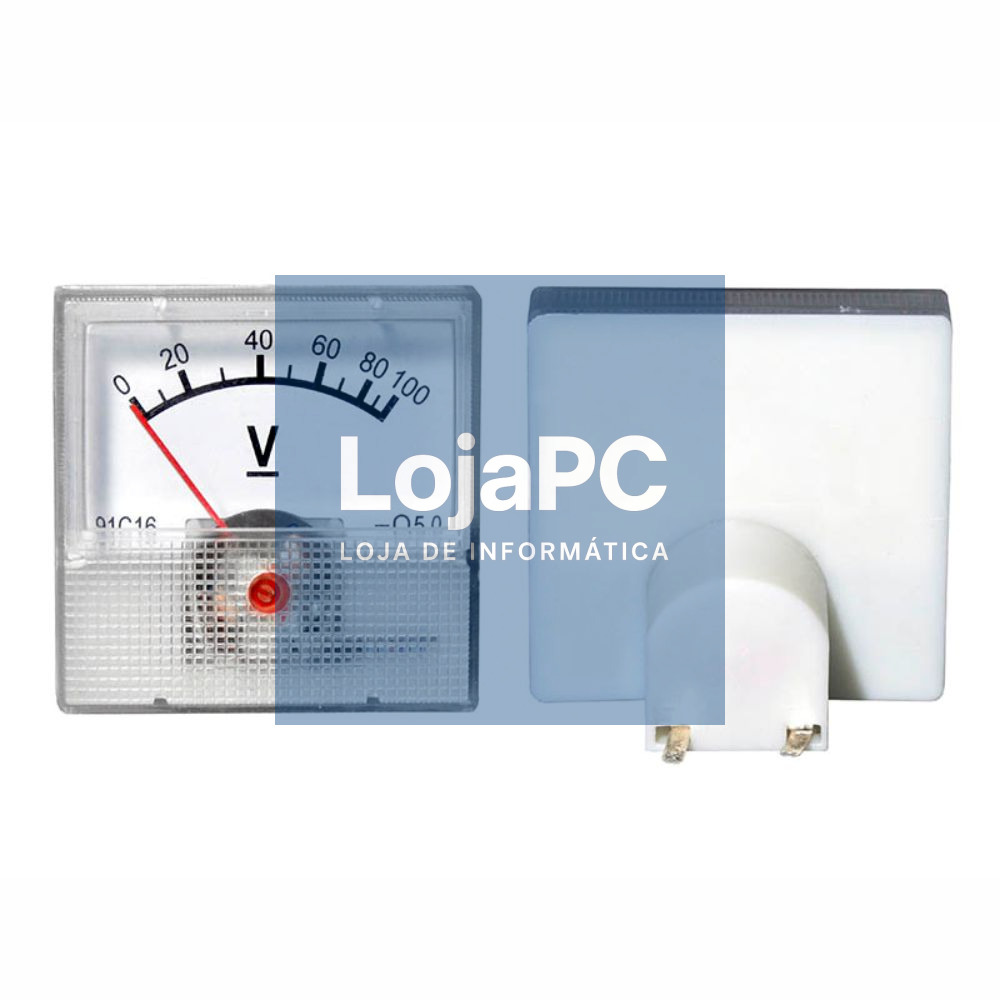 Voltímetro Analógico de Painel 100V DC