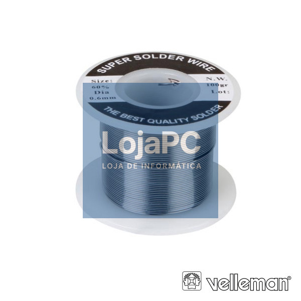 SOLDA 0.6MM 60/40 100G VELLEMAN