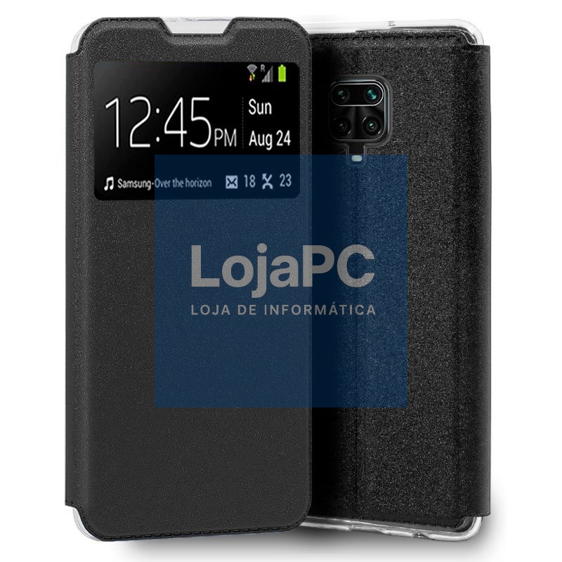 COOL Flip Cover for Xiaomi Redmi Note 9S / Note 9 Pro Smooth Black