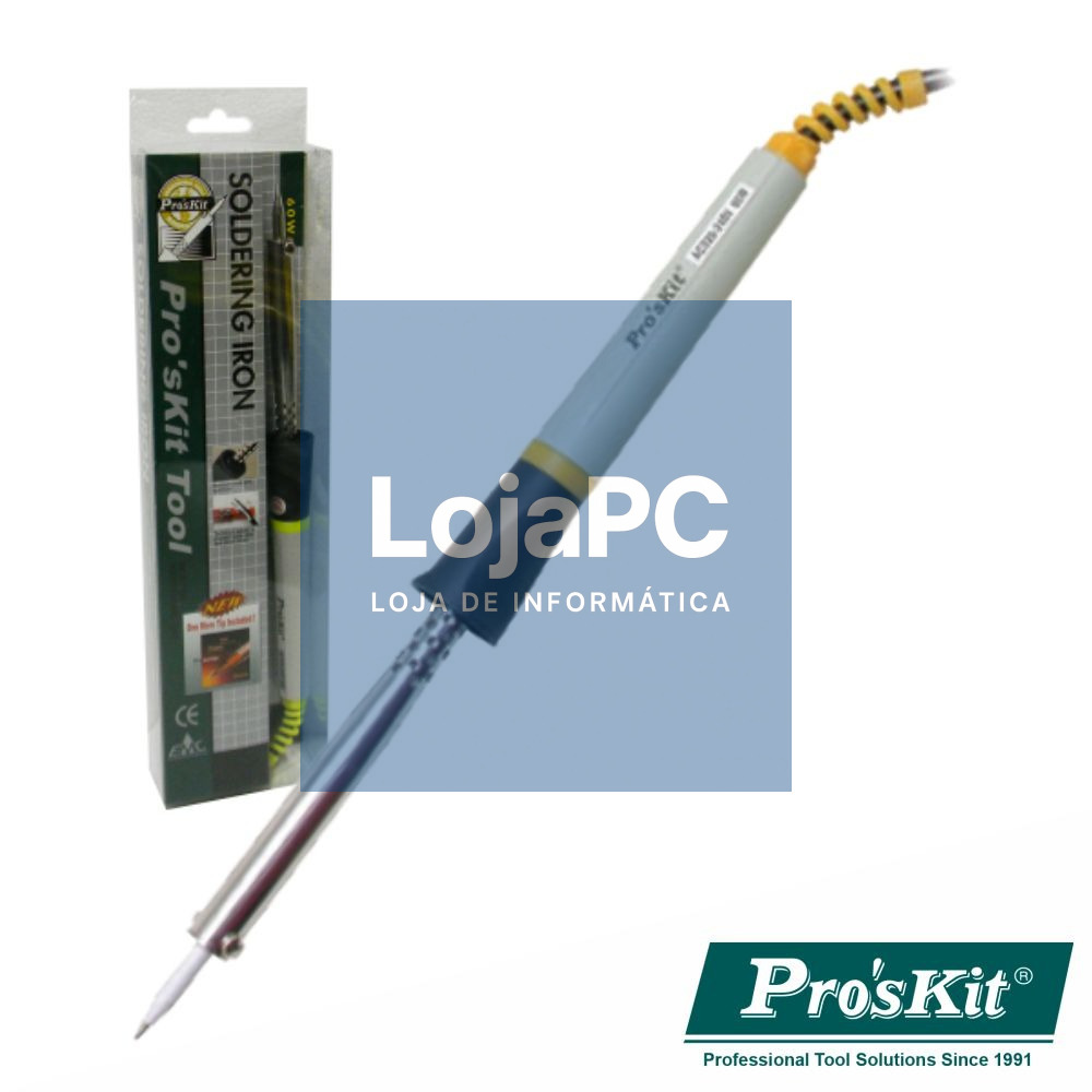 FERRO DE SOLDAR 60W RESISTÊNCIA CERÂMICA PONTA EXTRA PROSKIT