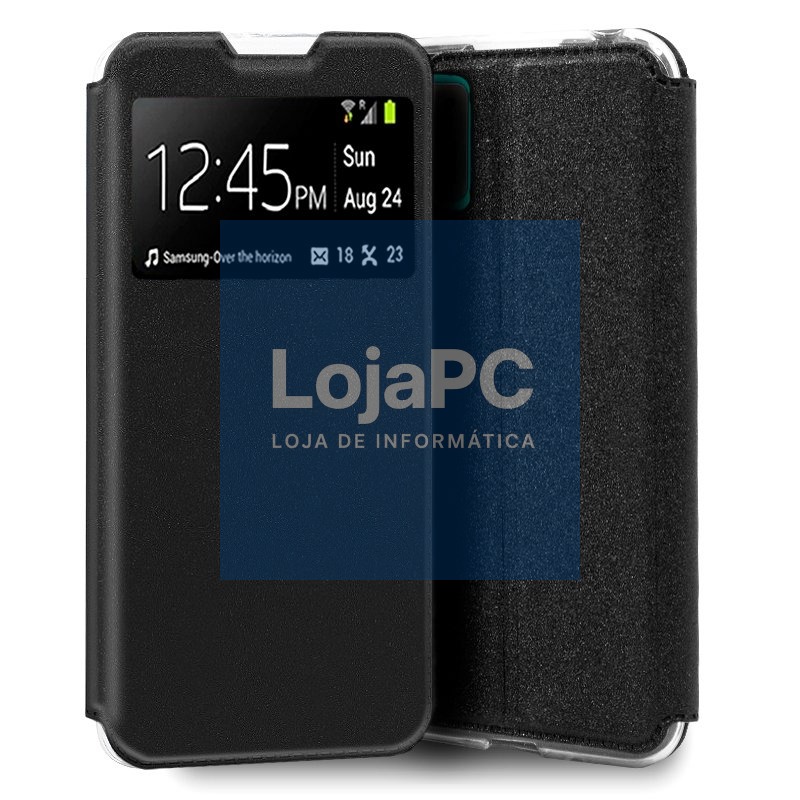 COOL Flip Cover for ZTE Blade A52 Lite Smooth Black