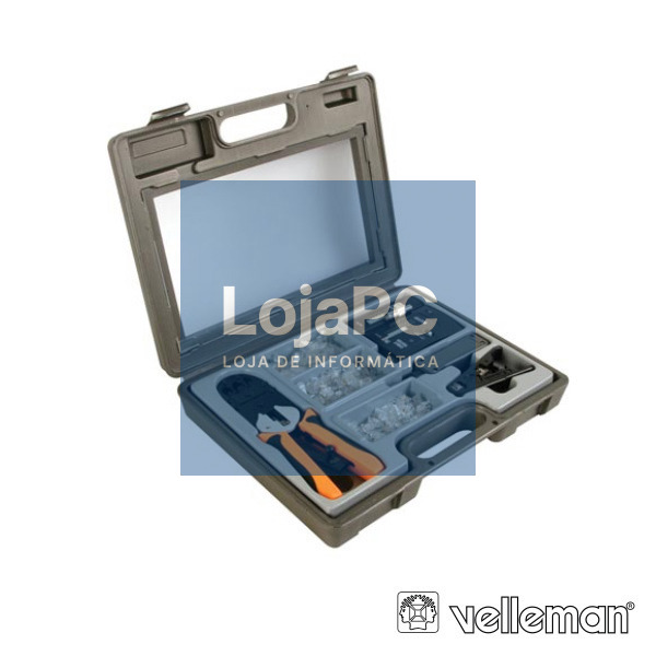 KIT COM ALICATES DE CRAVAR FICHAS DE REDE VELLEMAN