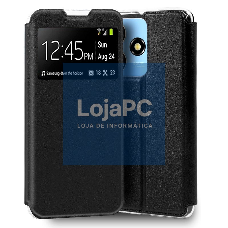 COOL Flip Cover for ZTE Blade A73 Smooth Black