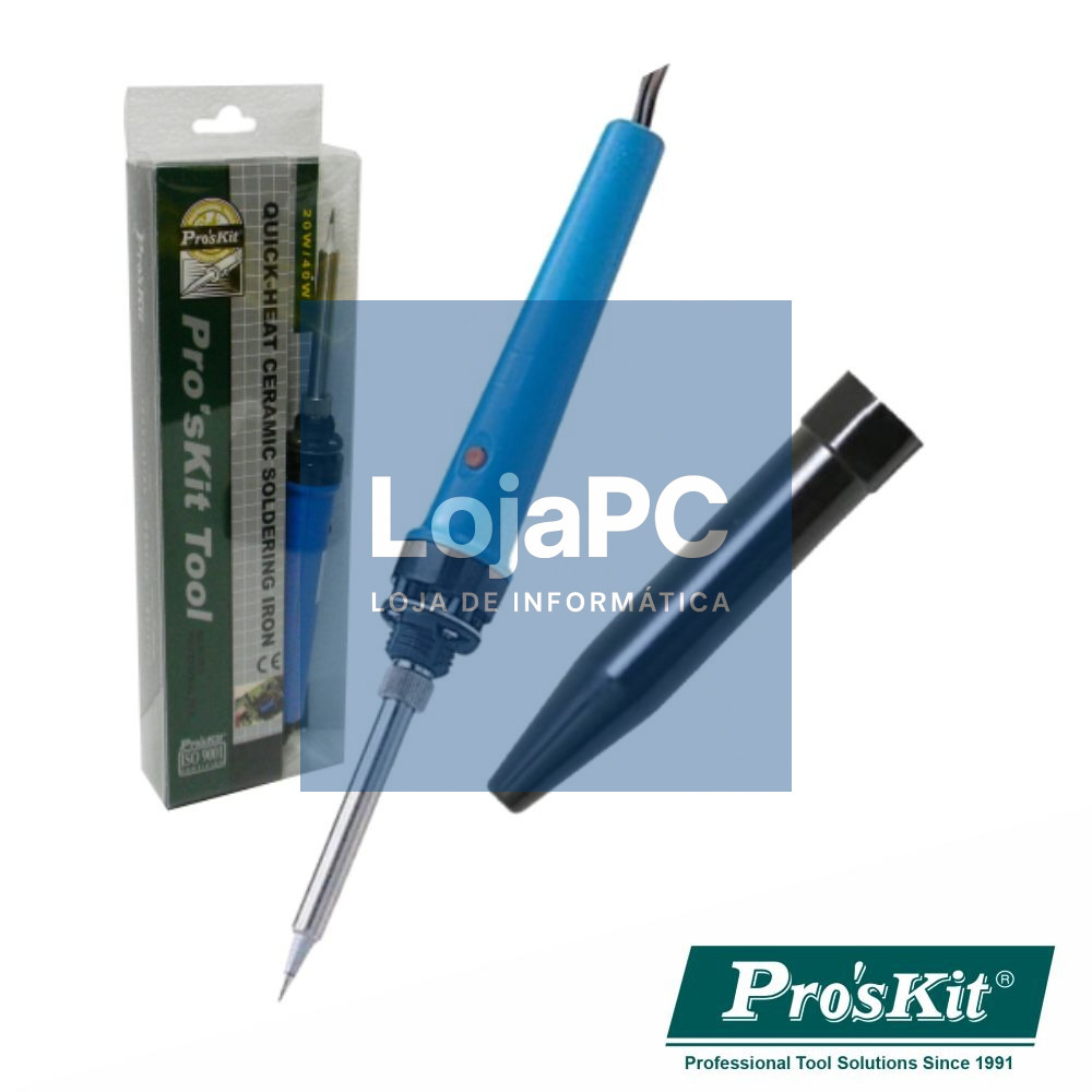 FERRO DE SOLDAR 20/40W RESISTÊNCIA EM CERÂMICA PROSKIT
