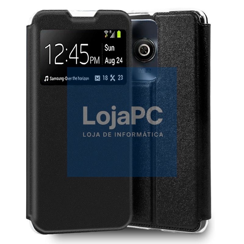 COOL Flip Cover for ZTE Blade A75 Smooth Black