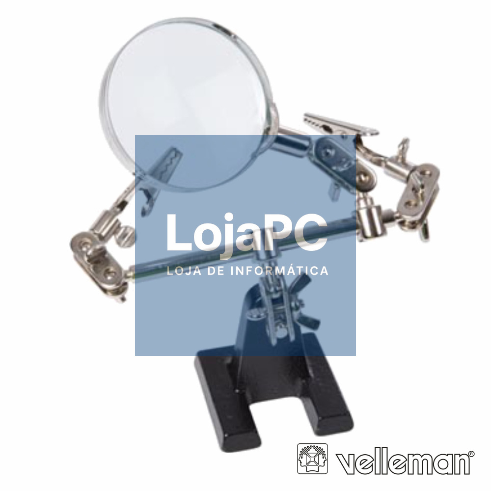 SUPORTE ARTICULADO C/ LUPA E PINÇAS CROCODILO VELLEMAN