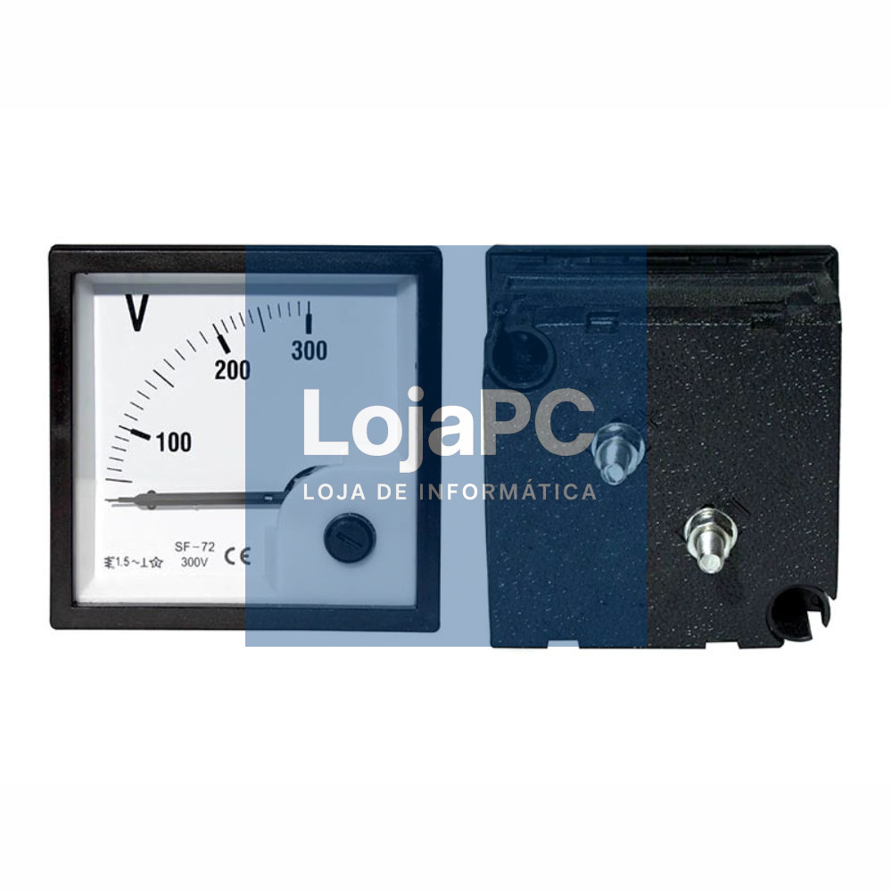 Voltímetro Analógico de Painel 300V DC