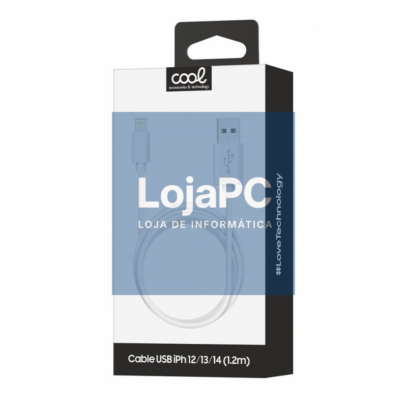 COOL Lightning Compatible USB Cable for iPhone / iPad (1.2 meters) White — imagem 3