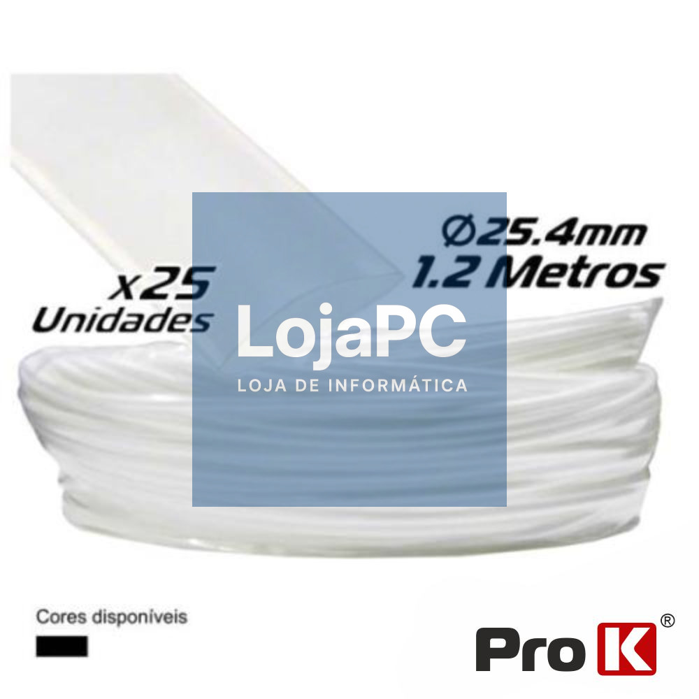 TUBO MANGA TERMORETRÁCTIL 25.4MM 1.2M 25X TRANPARENTE PROK
